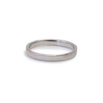 Ring Matt 2,5 mm Återvunnet Silver