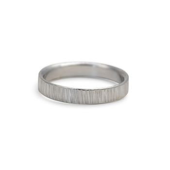 Ring Bark 4,5 mm i Återvunnet Silver