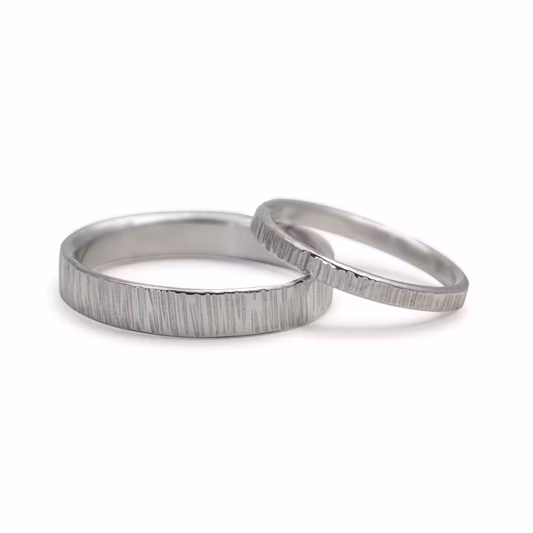 Ring Bark 4,5 mm i Återvunnet Silver