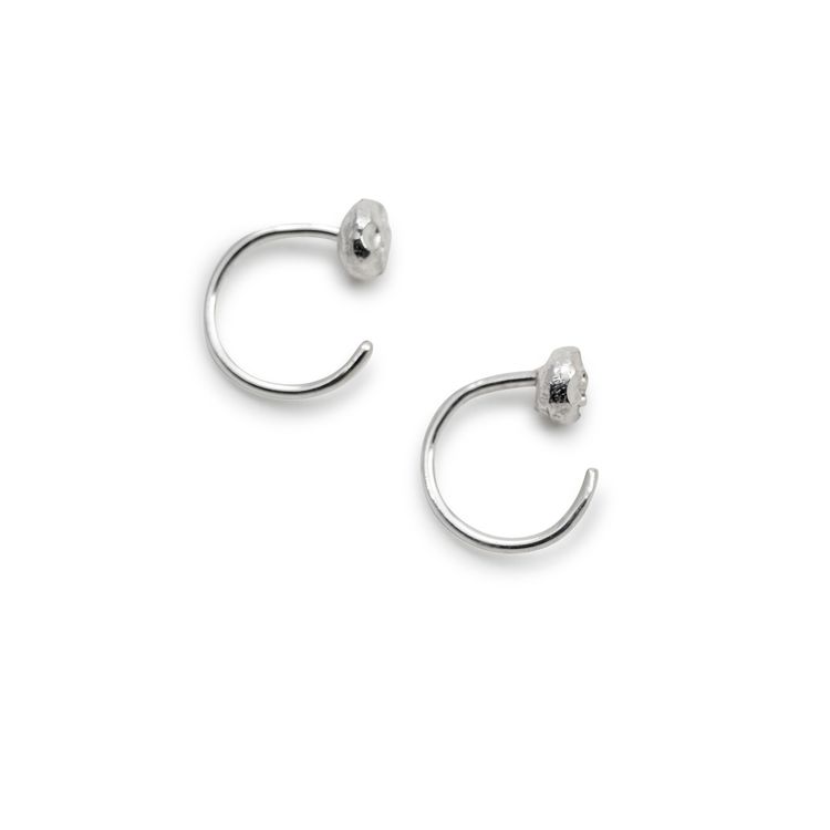 Handgjord Mini Huggies Frö Återvunnet silver