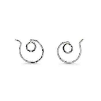 Ear Jacket Cirkel Liten - Örhänge i Återvunnet Silver