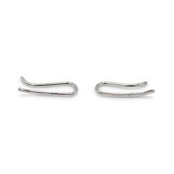 Ear Climber Kort – Örhänge i Återvunnet Silver