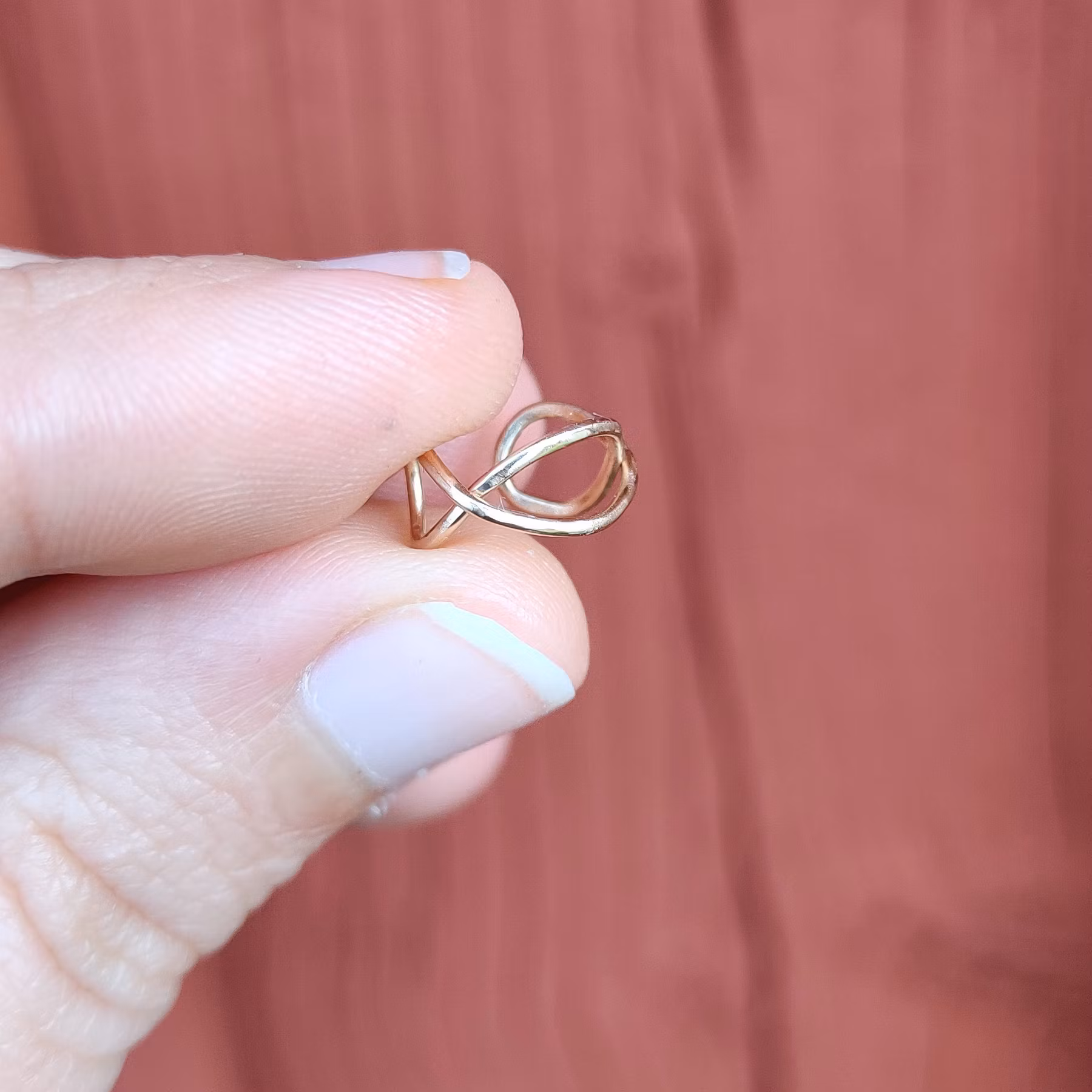 Handgjorda Örhängen Ear Cuff Återvunnet Guld