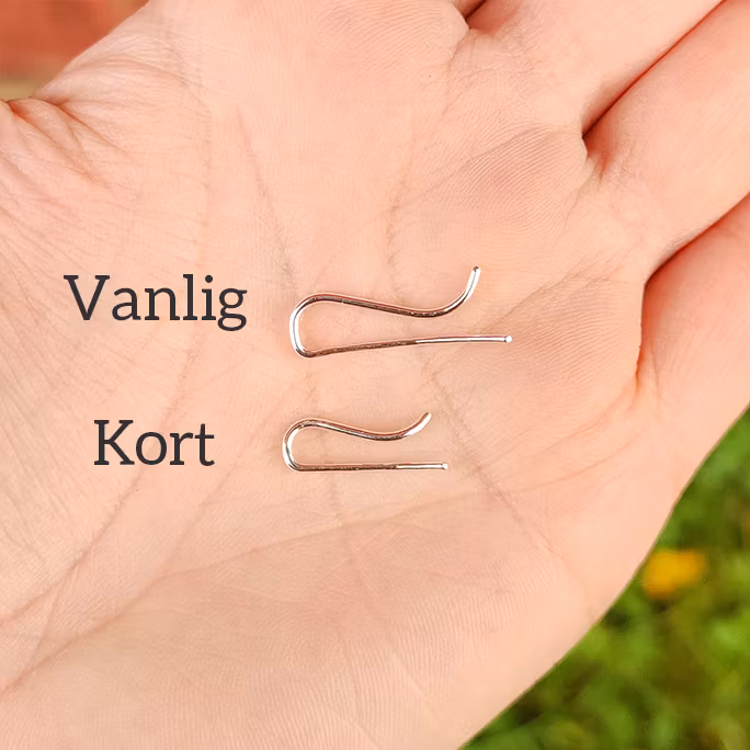 Handgjorda örhängen Ear Climber Återvunnet Silver