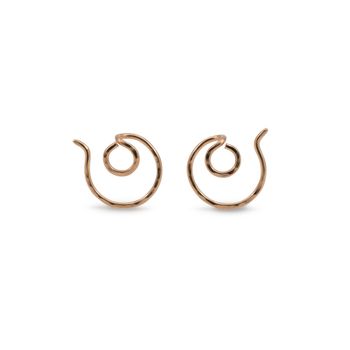 18k Ear Jacket Cirkel Liten - Örhänge i Återvunnet Guld