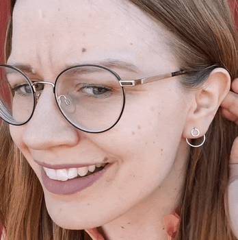 Ear Jacket - Örhänge Cirkel i Återvunnet Silver