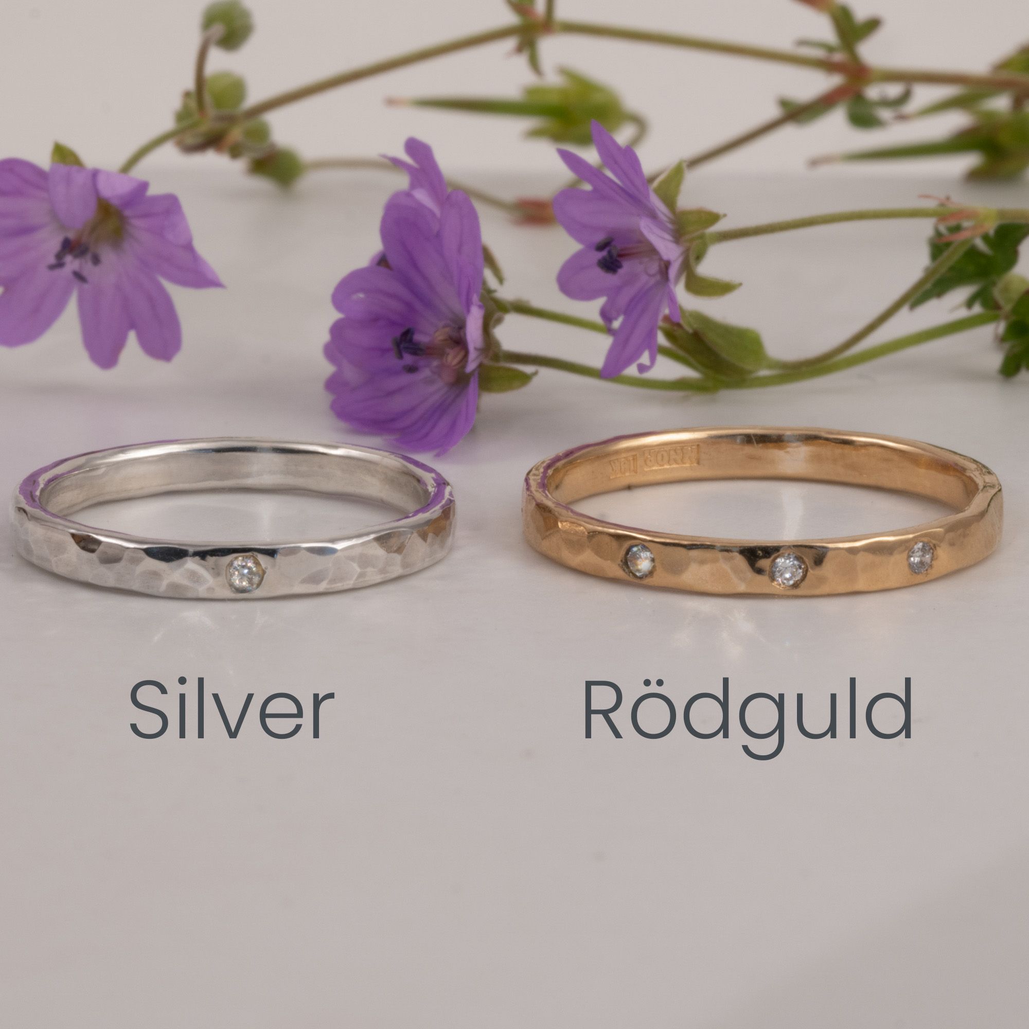 Ella Hamrad Ring med Återvunnen Diamant 18K Guld
