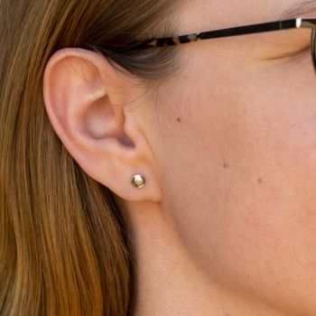 18K Blenke Comfort Örhänge i Återvunnet Guld