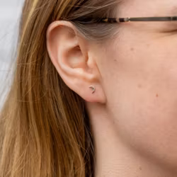 18K Måne - Comfort Örhängen i Återvunnet Guld