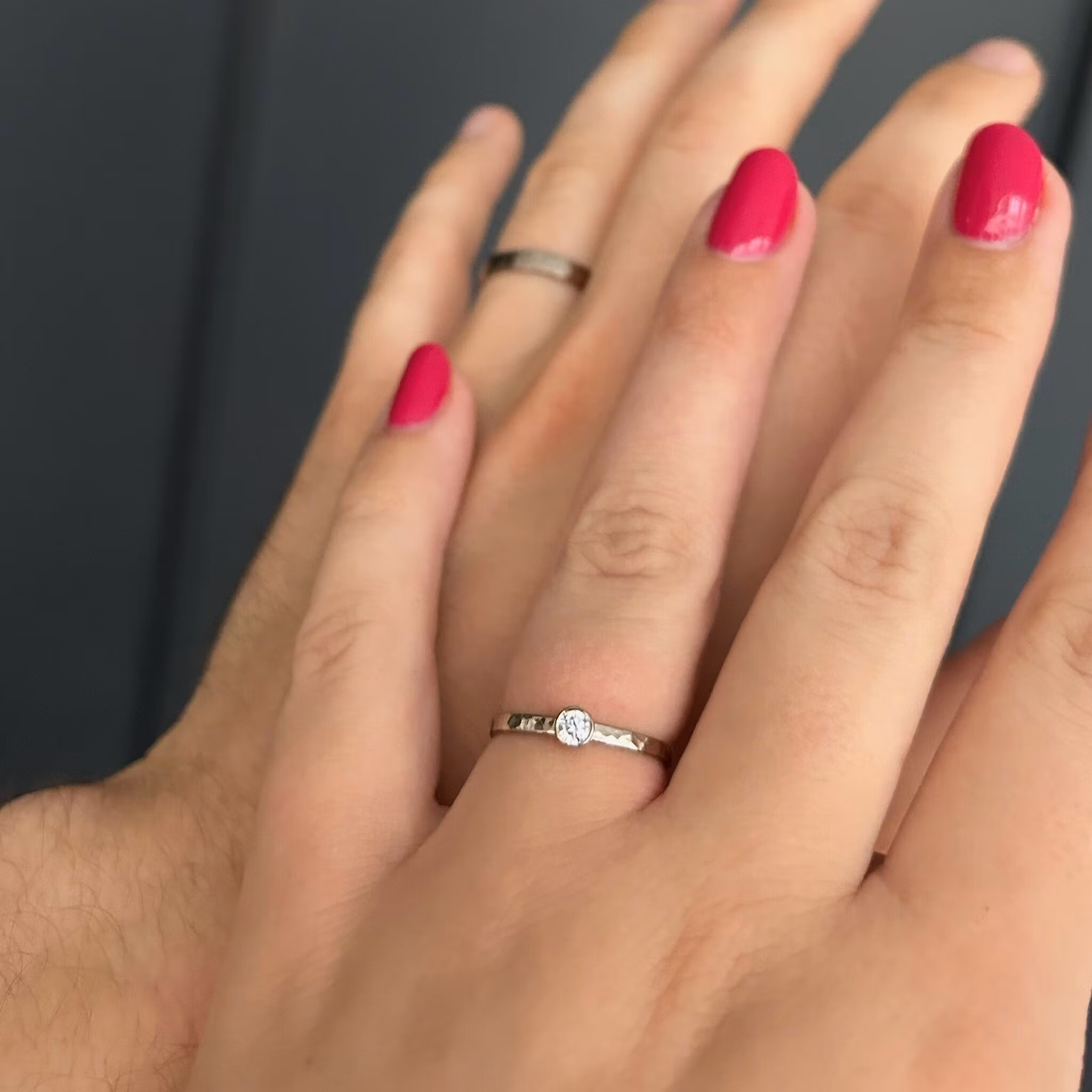 Greta - Diamantring 18k Återvunnet Guld