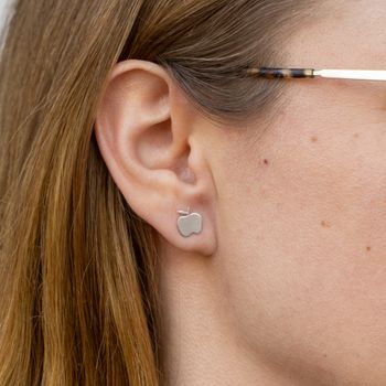 Äpple Comfort - Örhängen i Återvunnet Silver