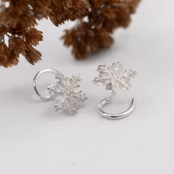 Snöflinga Comfort - Örhängen i Återvunnet Silver