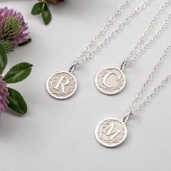 Letter Coin - Berlock Återvunnet Silver