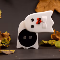 Spöke Comfort - Örhängen Halloween i Återvunnet Silver