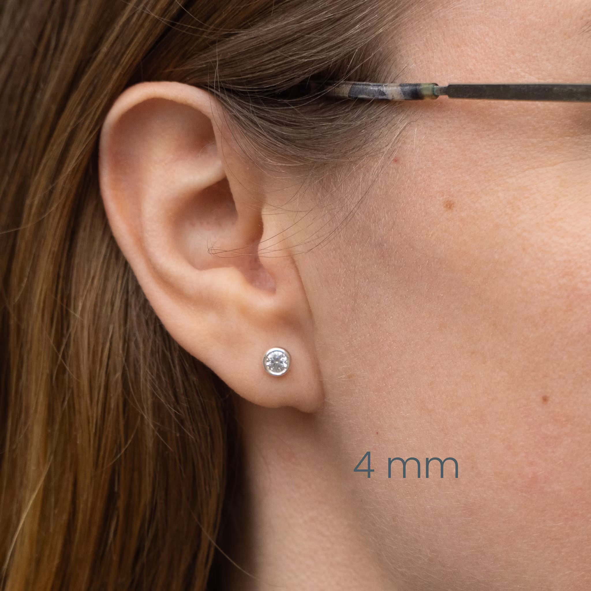 Moissanite Comfort Örhängen Återvunnet Silver