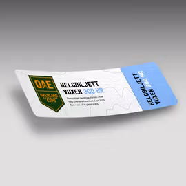 Helgbiljett (1 person)