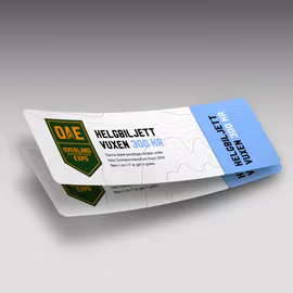 Helgbiljett (2 personer)