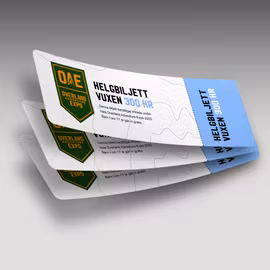 Helgbiljett (3 personer)
