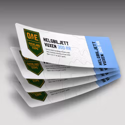 Helgbiljett (4 personer)