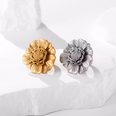 Steel Marigold Ring
