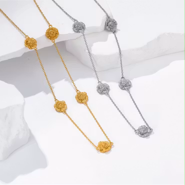Steel Marigold Necklace