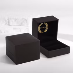 Gift box with satin ribbon