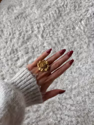 Steel Marigold Ring