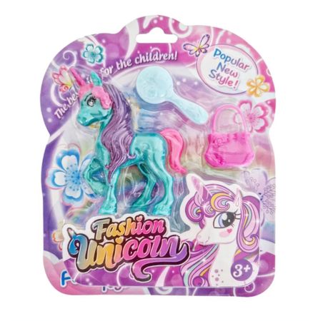 Pony med tillbehör - Turkos