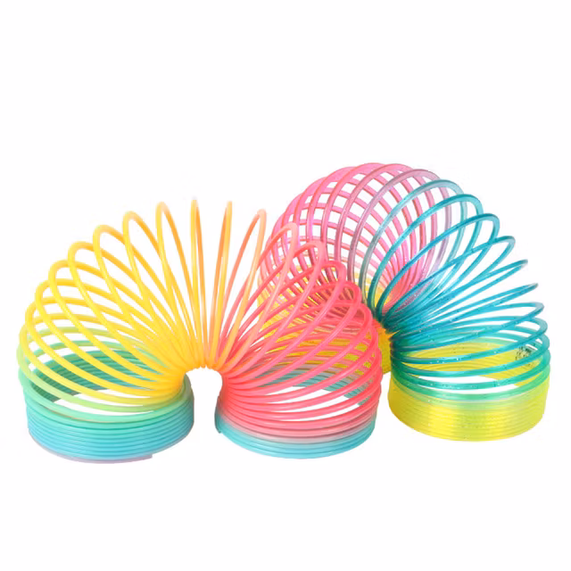 Slinky Linky i regnbågens färger