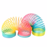 Slinky Linky i regnbågens färger