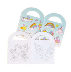 Målarbok med klistermärken - Unicorn