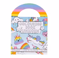 Målarbok med klistermärken - Unicorn