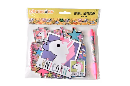 Skrivbok med penna - Unicorn