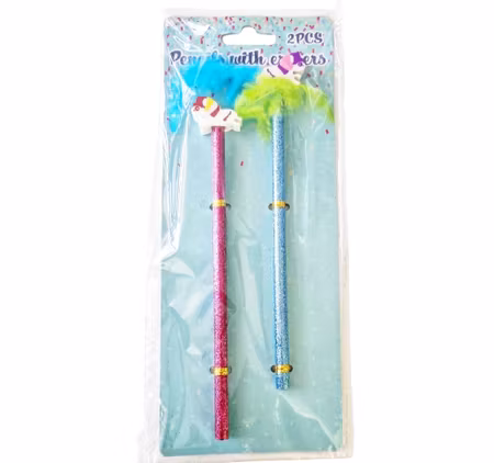 Blyertspennor med suddgummin