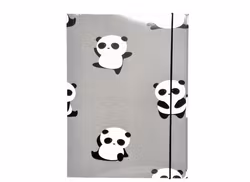 Panda Gummibandsmapp