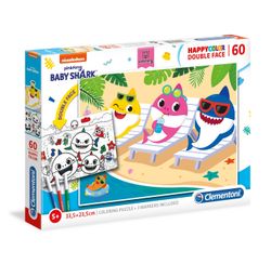 Baby Shark - Färglägg ditt pussel