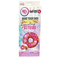 Gör din egna nyckelring - Diamantmålning Donut
