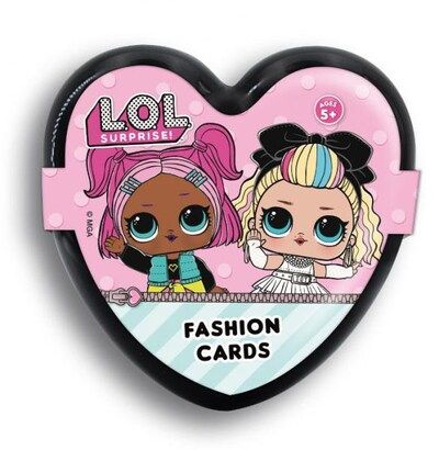 LOL Surprise Fashion Cards i svart låda i fom av ett hjärta