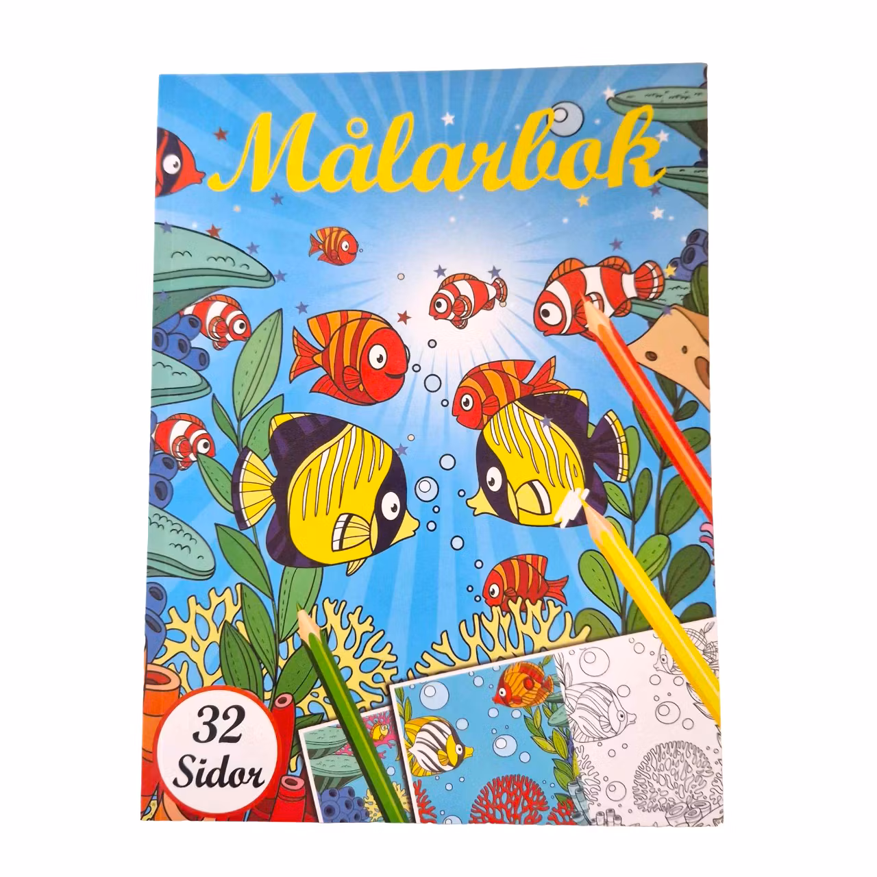 Målarbok - Fiskar