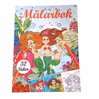 Målarbok - Sjöjungfrur