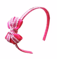 Rosa diadem med rosett