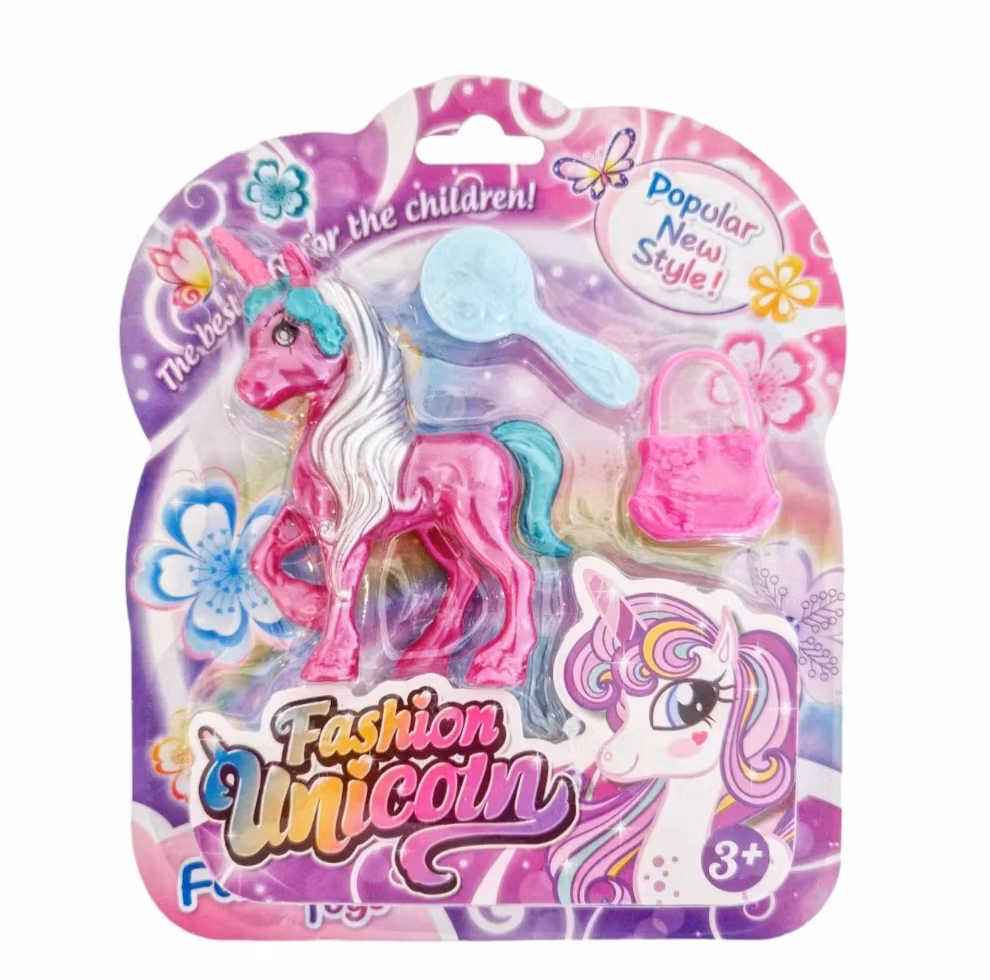Pony med tillbehör - Rosa