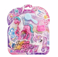 Pony med tillbehör - Rosa