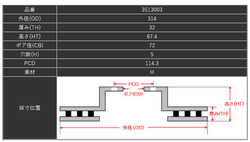Dixcel PD, RX7 FD3S 17" fram