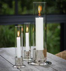 Ljusstake KattvikDesign förnicklad mässing/ blank silver