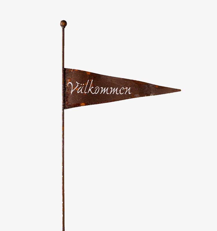Välkommen skylt