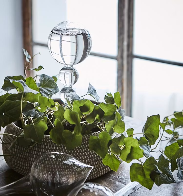 Blomvattnare i munblåst glas