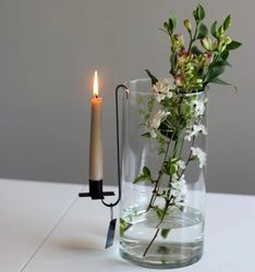 Ljusstake Anna svart