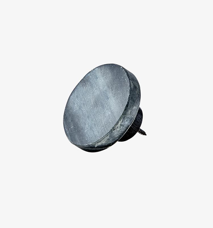 Loke knopp Svart mangoträ/marmor S