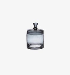 Glasburk med lock S